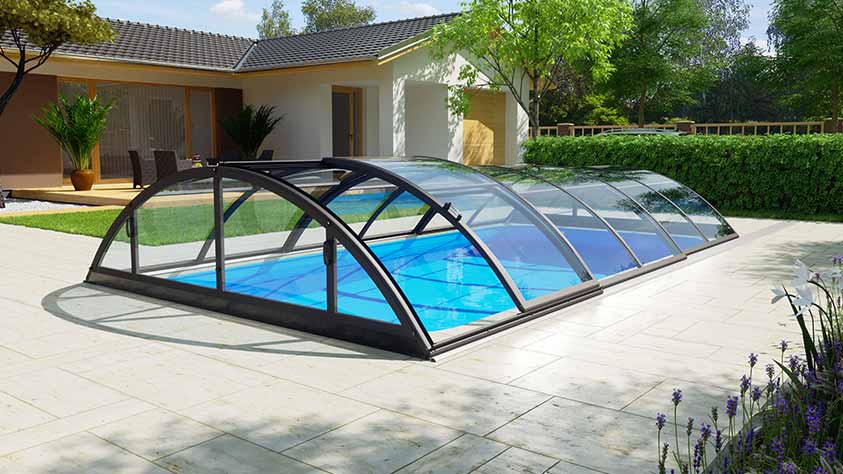 Pool-Überdachung / Poolabdeckung SkyCover® Base Clear Pool-Überdachung / Poolabdeckung SkyCover® Base Clear