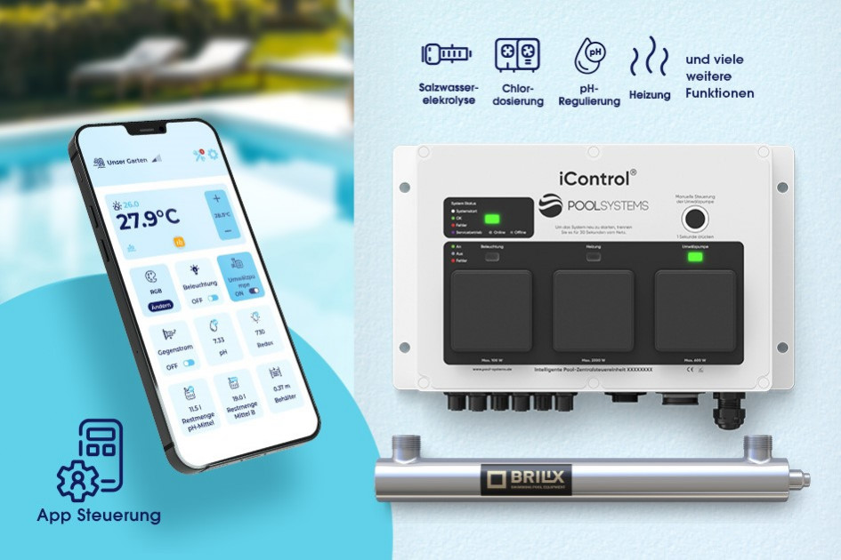 Pool UV-Lampe iControl®: Innovative Pool UV-Desinfektion