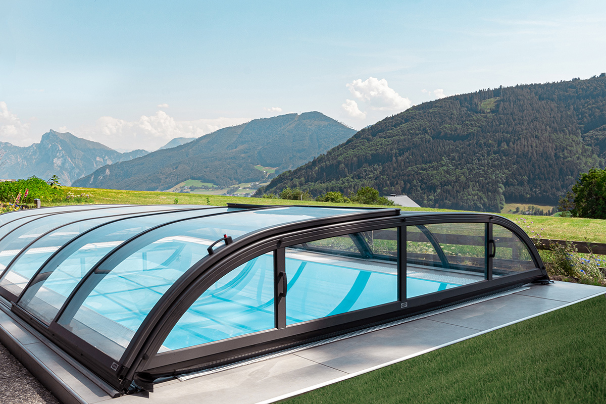 Pool-Überdachung / Poolabdeckung SkyCover® Harmony