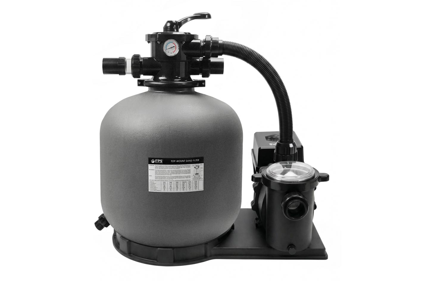 Pool-Sandfilteranlage / Sandfilter-Set FPS-1800Pro Filter Premium Silent Pro mit 6-Wege-Ventil, bis 70m³