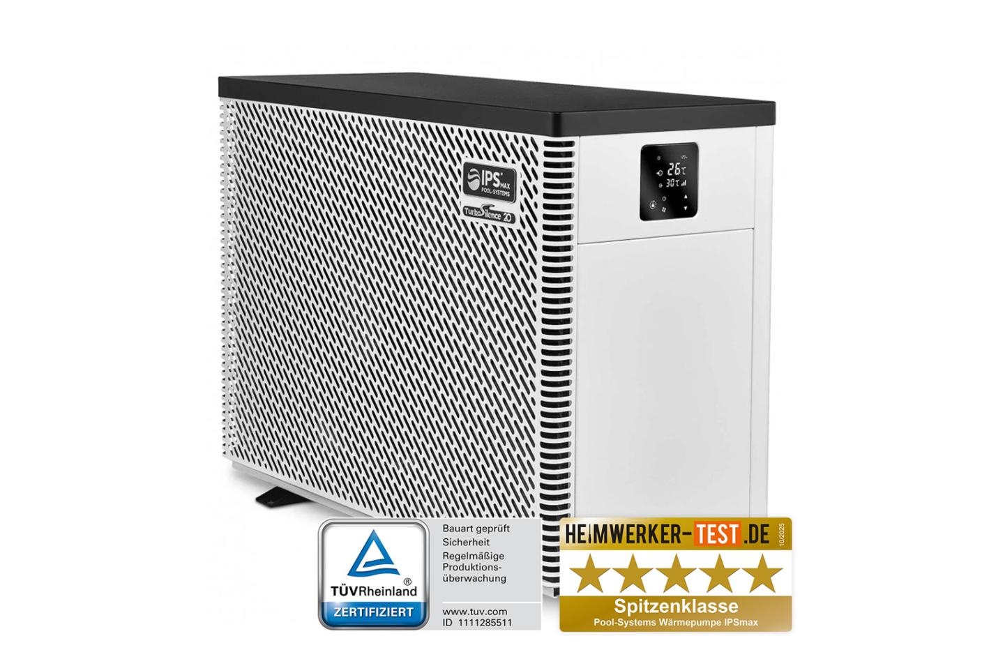 Pool-Wärmepumpe IPSmax® Inverter Premium Silent bis 40kW - COP bis 23