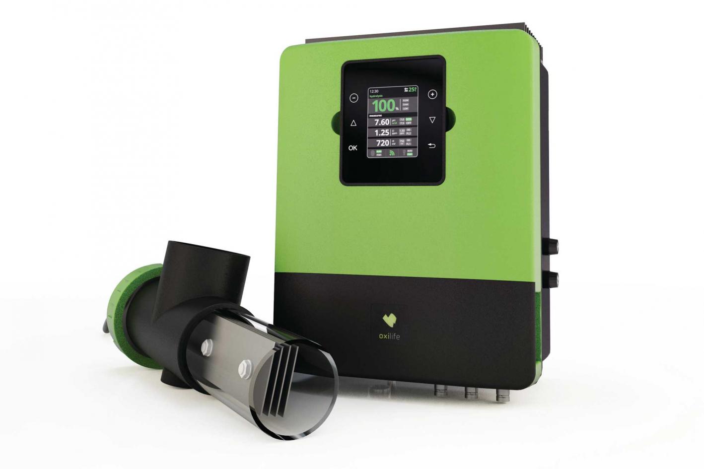 Oxilife Pool Hydrolyse und Elektrolyse mit pH-Regulierung bis 65m³ Wasservolumen