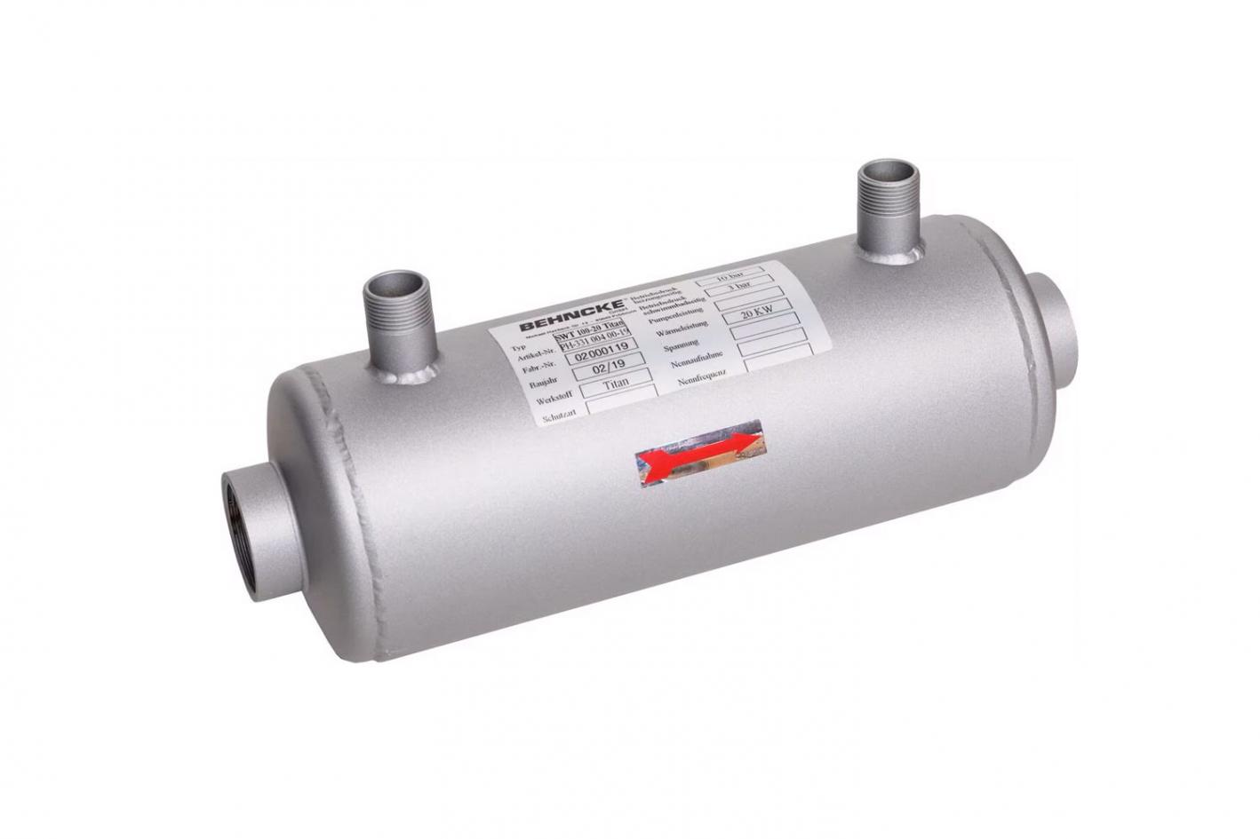 Pool Wärmetauscher Behncke SWT Titan bis 118kW Pool Wärmetauscher SWT-100-40 Titan, 118kW