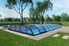 Albixon QBIG Benefit mit Überlauf Poolgröße 4,0 x 8,0m | Überdachung Dallas B