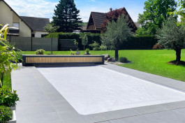 Schutzplane / Winterabdeckung für Rolladenabdeckung  Poolgröße 4,0m x 5,0m