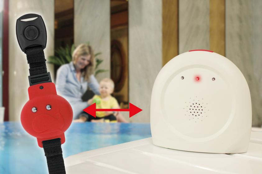 PoolKindersicherung Alarm via innovativem Armband