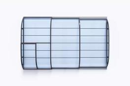 Pool-Überdachung / Poolabdeckung SkyCover® Harmony Pool-Überdachung Harmony 3.7x6.3m | Premium-Verglasung: Klarglasoptik ohne Querstreben