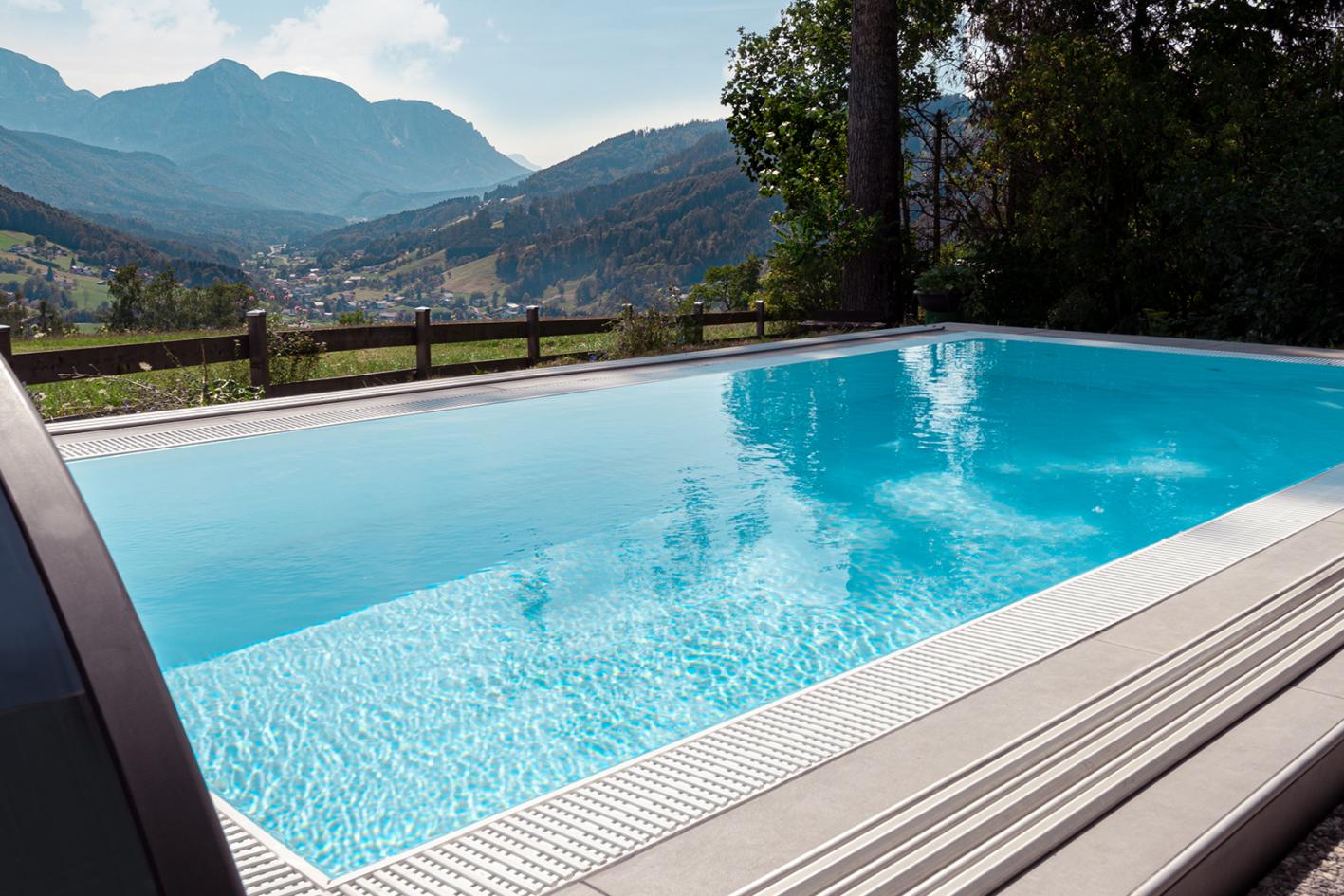 Albixon QBIG Benefit mit Überlauf Poolgröße 4,0 x 8,0m | ohne Abdeckung