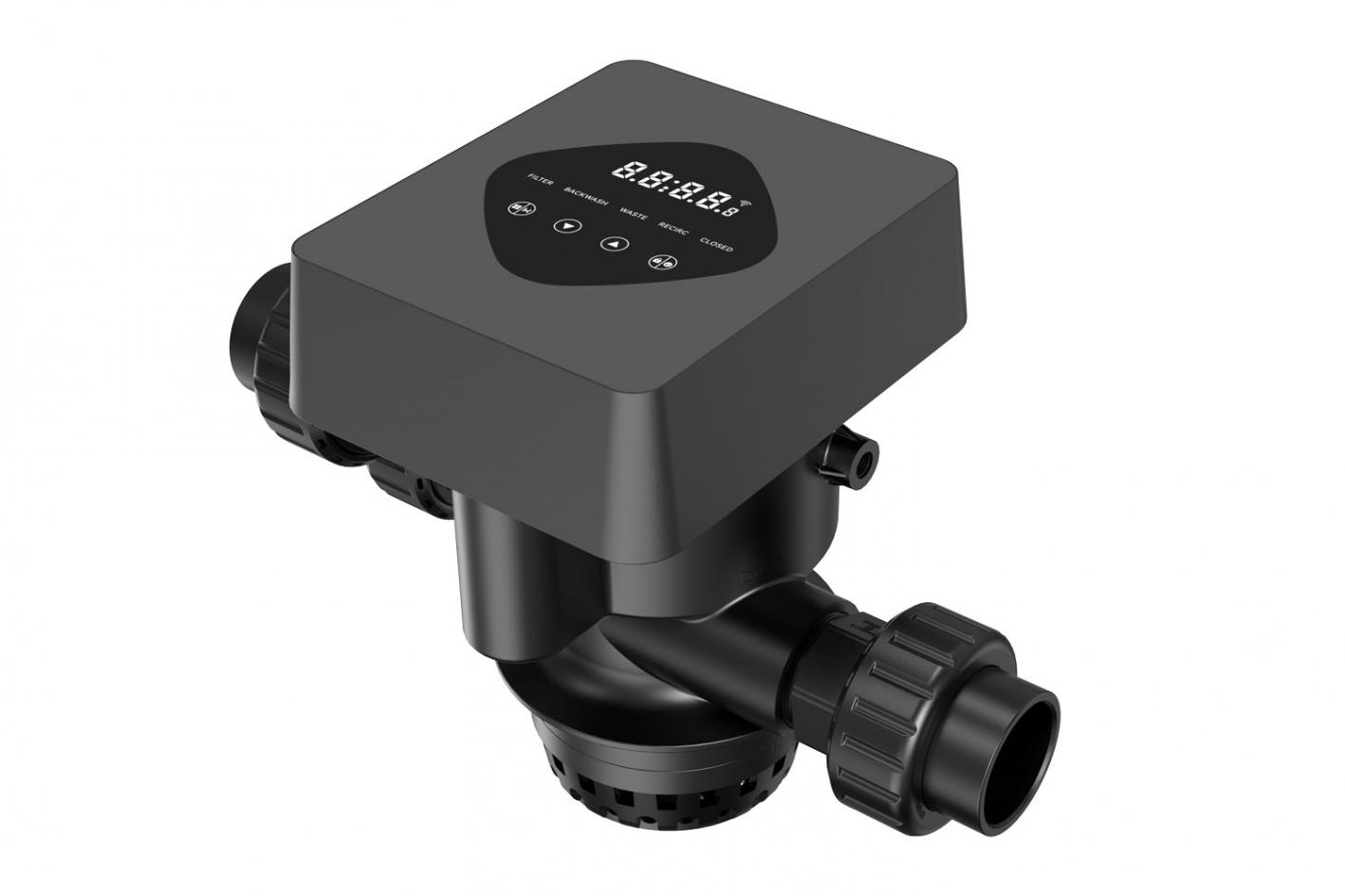 Automatische Pool Rückspülung iWash - Alternative zum Stangenventil als Filter Rückspülautomatik Rückspülautomatik iWash - side-mounted