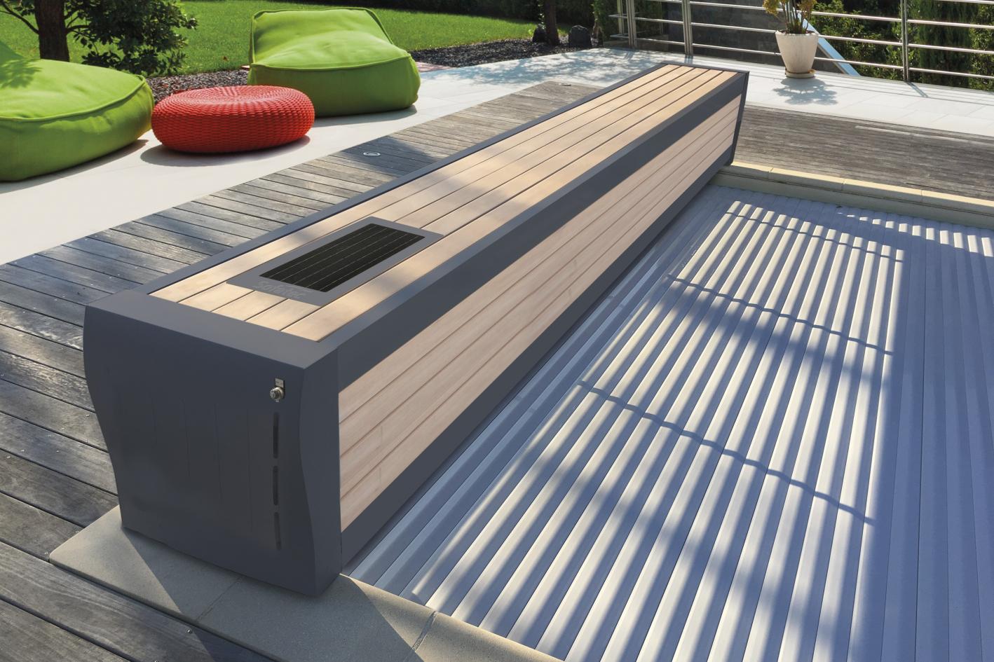 SALE: Oberflurrolladen „Geschlossen“ Poolgröße 2,5m x 6,0m