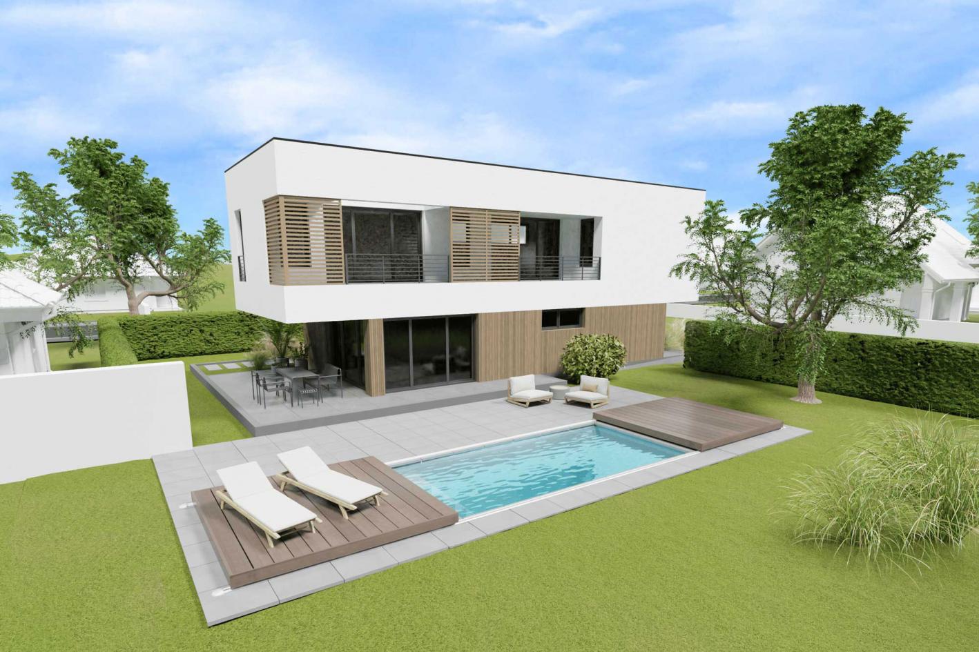 Pool Terrassendeck / begehbare Poolabdeckung SkyCover® Terrace Pool Terrassendeck Terrace 4.0x8.0m