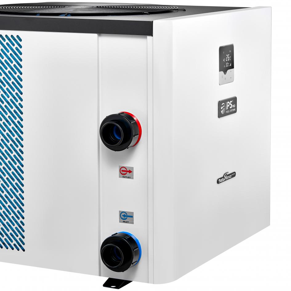 Pool-Wärmepumpe IPSproV® Inverter Premium Silent bis 40kW mit COP 16 Pool-Wärmepumpe IPS-270proV, 26kW, COP15, 50-100m³