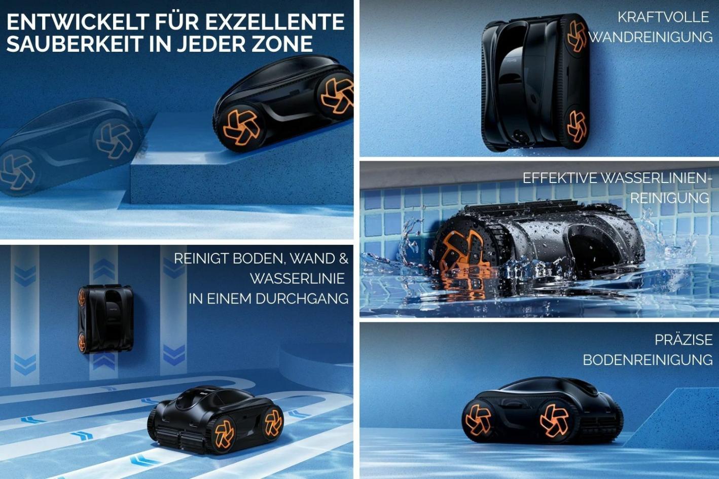 Akku Poolroboter xBot® - kabellos & App Steuerung Akku Poolroboter xBot 800