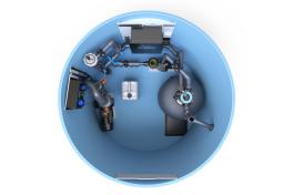 Pool-Technikschacht iControlPro Salt | intelligente Poolsteuerung mit Salzwasserelektrolyse, Sandfilteranlage und optionaler Gegenstromanlage