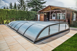Albixon QBIG Benefit mit Überlauf Poolgröße 4,0 x 8,0m | Überdachung Dallas B