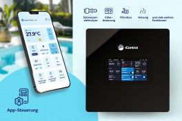 Intelligente Poolsteuerung iControl-Touch mit optionaler Pooldesinfektion zentrales Steuergerät