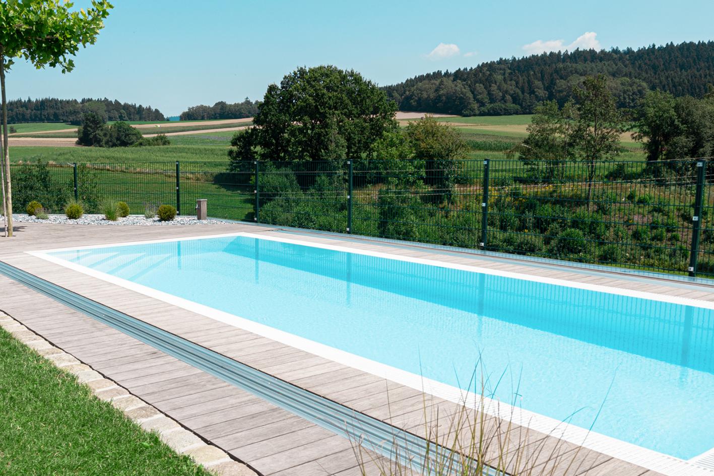 Albixon QBIG Benefit mit Überlauf Poolgröße 4,0 x 8,0m | ohne Abdeckung