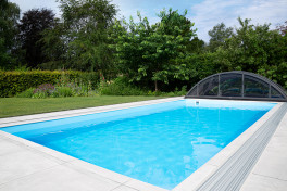 Rechteckbecken / Rechteckpool mit Skimmer 135 x 270 x 500cm