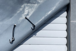 Schutzplane / Winterabdeckung für Rolladenabdeckung  Poolgröße 4,0m x 5,0m