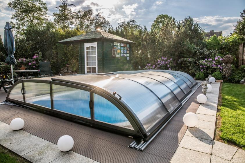 Keramik Pool Komplettset Cera Bay Oasis mit Skimmer Pool Poolgröße 4,0