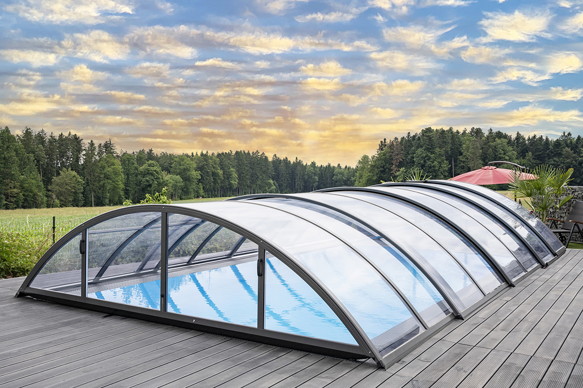 Pool-Überdachung / Poolabdeckung SkyCover® Base