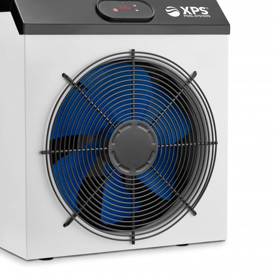 Pool-Wärmepumpe XPSmini® für Planschbecken, Aufstellbecken, Stahlwandpool und Whirlpool bis 6kW mit COP 7 Pool-Wärmepumpe XPS-35, 3,5kW, COP5,5, bis zu 12m³