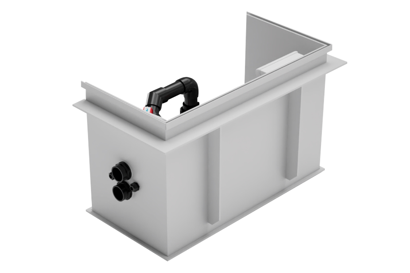 Pool-Technikschacht Jet mit Gegenstromanlage und Zeitschaltuhr inkl. Piezo-Steuerung Gegenstromanlage Elegance 80m³, 400V