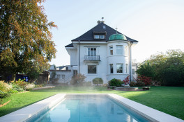 Pool Komplettset Premium ONE® mit Skimmer-Fertigpool und optional elektrischem Rollo / Poolabdeckung  Poolgröße 4,0 x 12,0m | Unterflur-Rolladen*