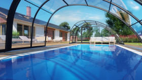 Poolhalle / Schwimmbadhalle SkyCover® Vision Clear 5.3x10.6m
