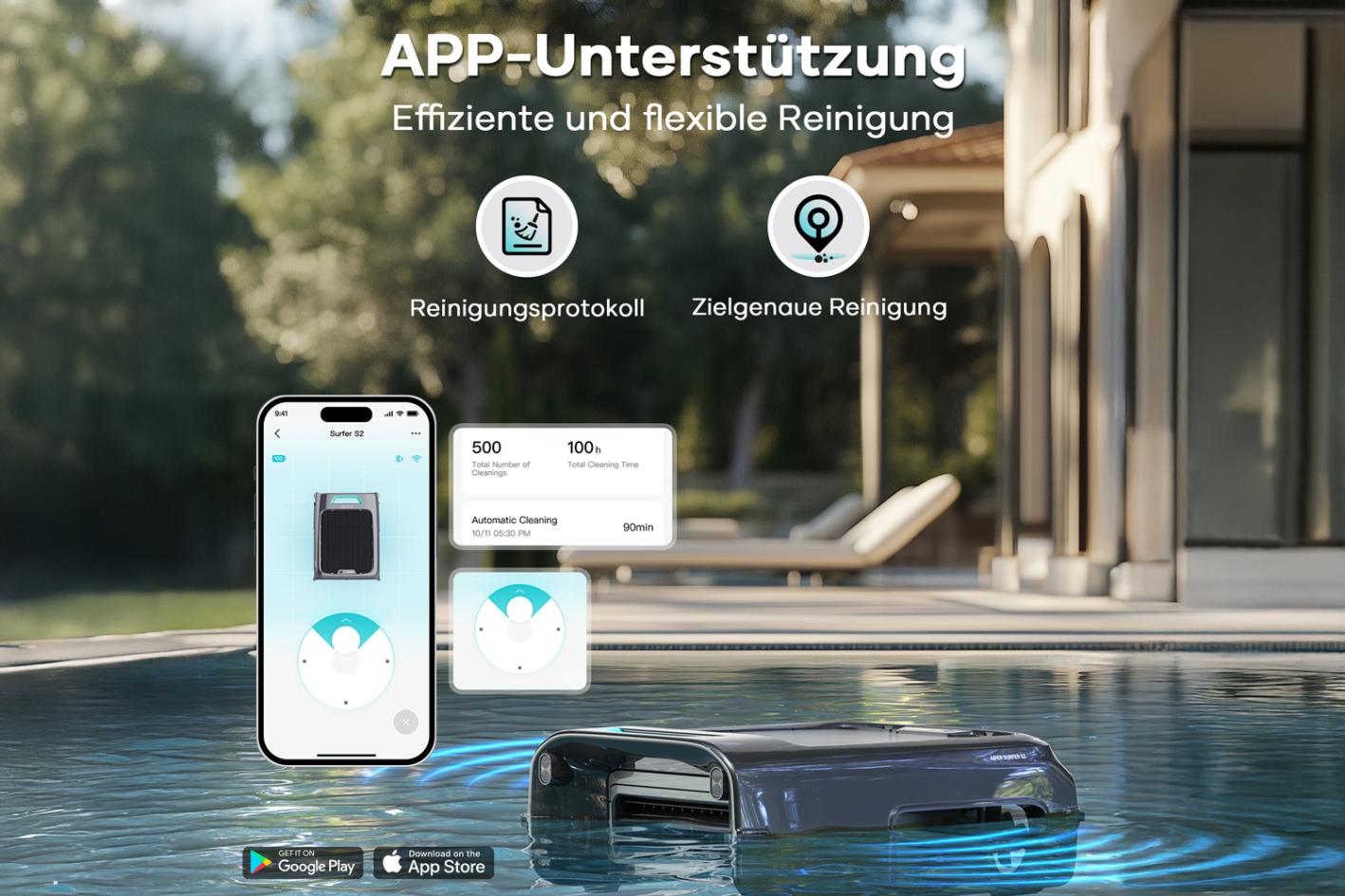 Aiper Surfer S2 - Akku Pool Skimmer