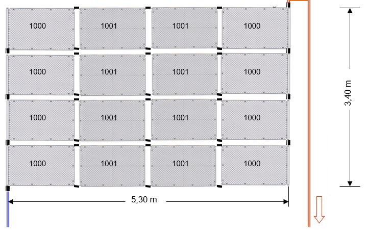 Pool-Solarheizung / Pool-Solarabsorber OKU SOLAR32SET 17,04m² Absorber-Komplettset, bis 32m² Wasseroberfläche
