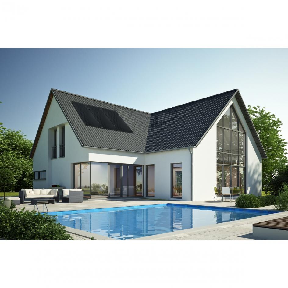 Pool-Solarheizung / Pool-Solaranlage SPL-64000 Mini Solar Premium Line 19,2m² Absorber Komplettset, bis 64.000L