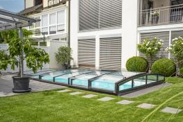 Albixon QBIG Benefit mit Skimmer Poolgröße 3,0 x 7,0m | Überdachung Infinity B