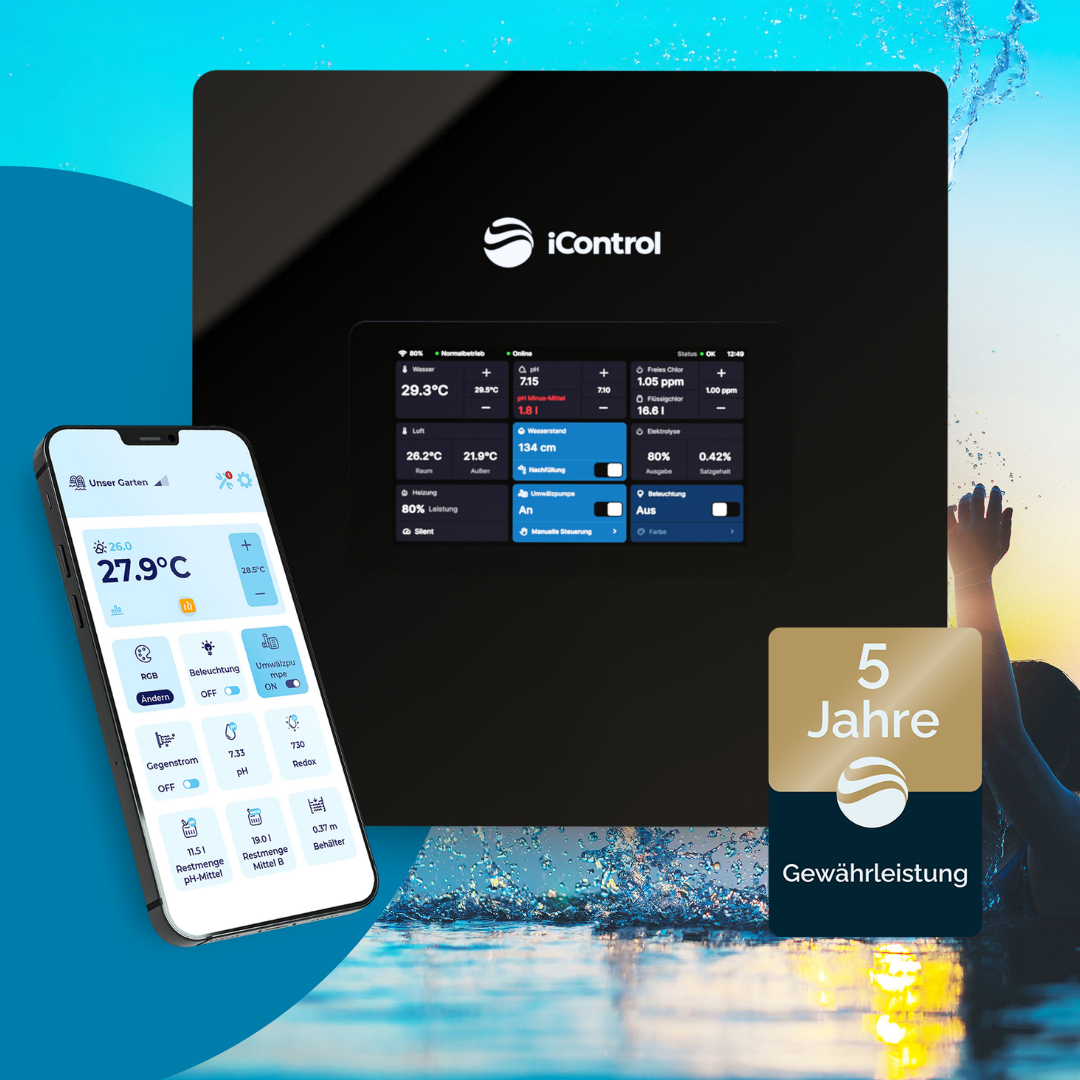 POOL-SYSTEMS Pool UV Lampe iControl: UV Filter System für Pool