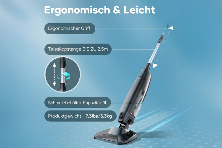 Aiper Pilot X1 - Ergonomischer Aufbau
