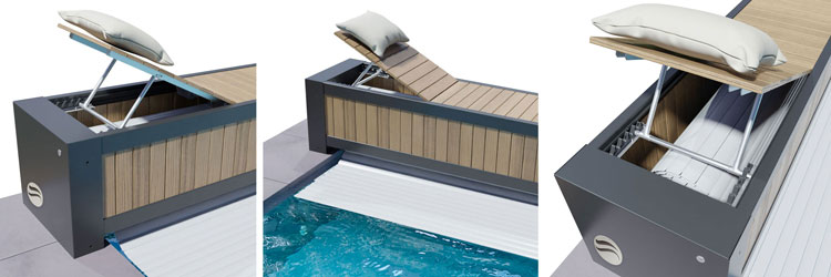 Poolabdeckung mit Bank: Funktionsweise