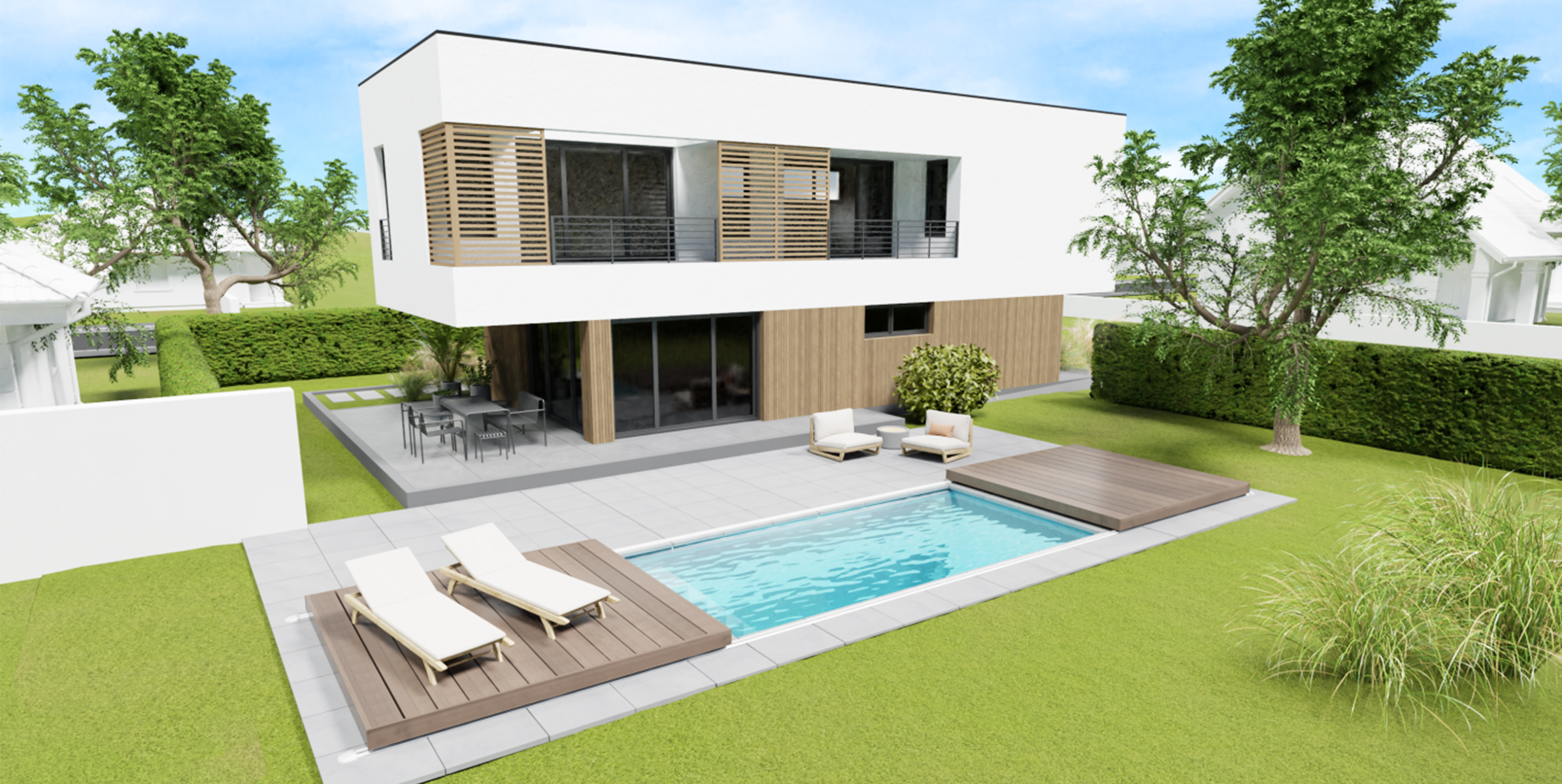 Pool-Terrassenabdeckung