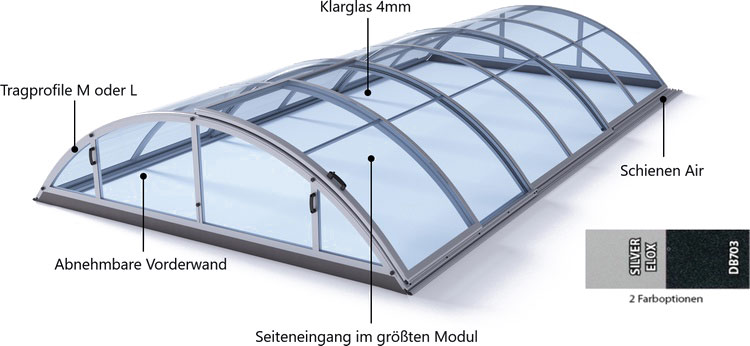 Schema Poolüberdachung