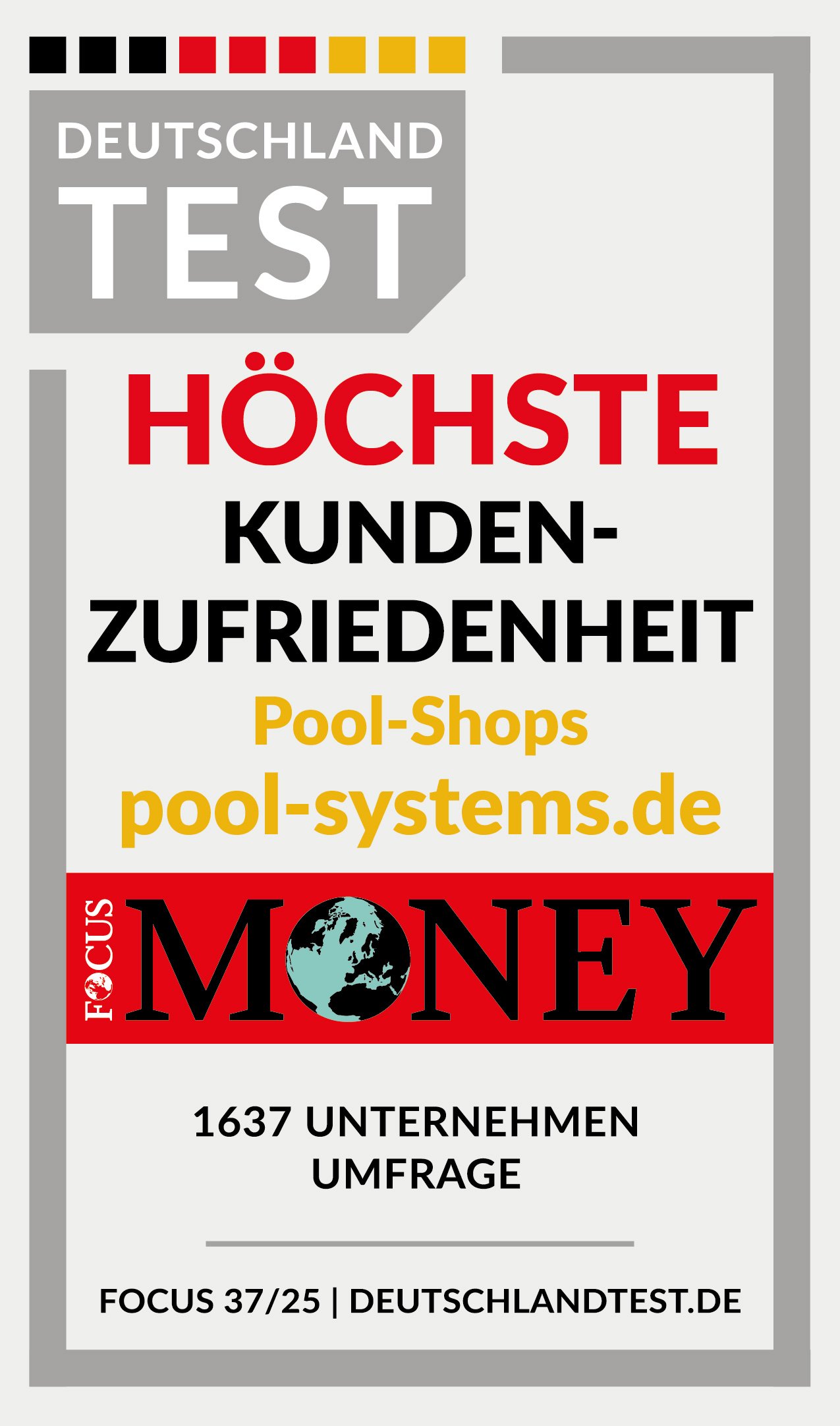 DISQ / Deutschlands Pool-Fachhändler mit der höchsten Kundenzufriedenheit