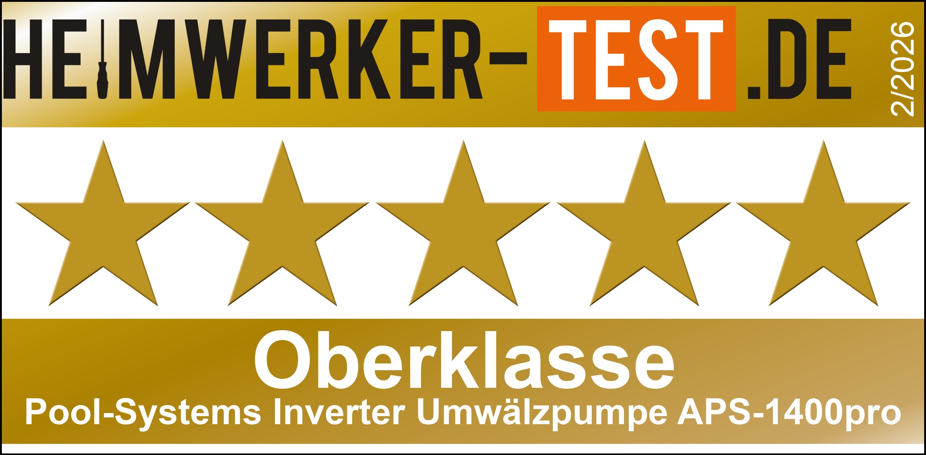 Testsieger Heimwerker Praxis – APS 1400pro Umwälzpumpe Test Note 1,3