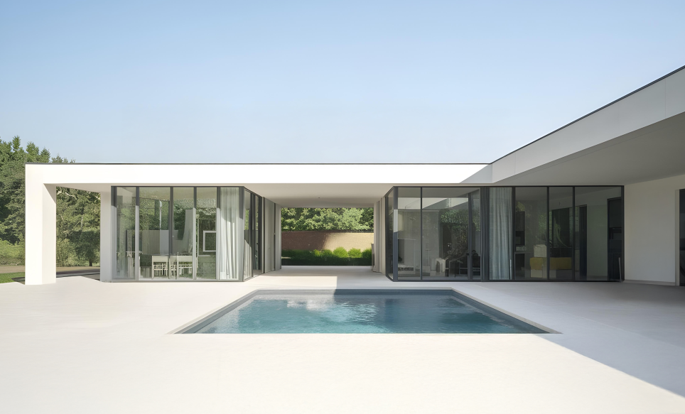 Pool mit Brunnenwasser