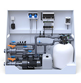  Pool-Technikwand iControlPro Chlor Plus - mit Gegenstromanlage - ab 9.990 € 