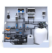  Pool-Technikwand iControlPro Salt Plus - mit Gegenstromanlage - ab 10.490 € 
